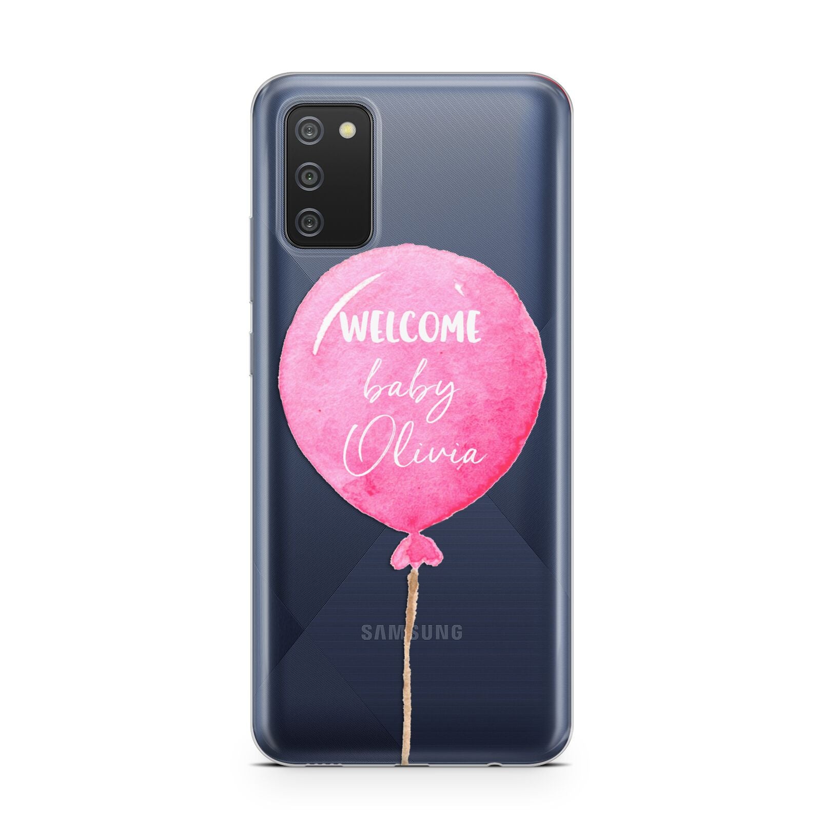 Welcome Baby Girl Balloon Samsung A02s Case