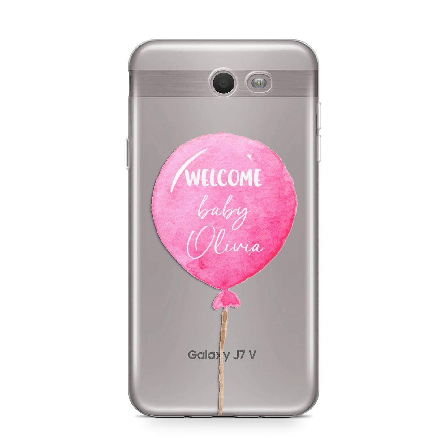 Welcome Baby Girl Balloon Samsung Galaxy J7 2017 Case