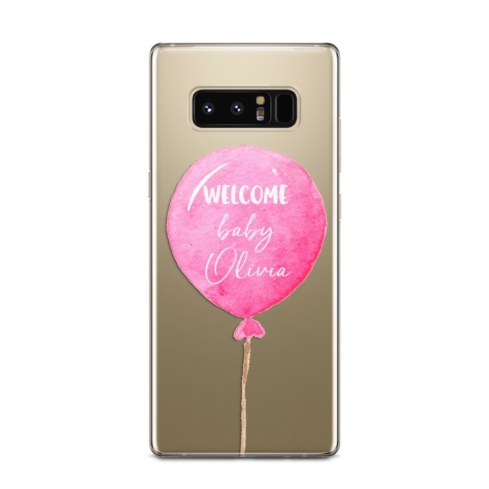 Welcome Baby Girl Balloon Samsung Galaxy Note 8 Case