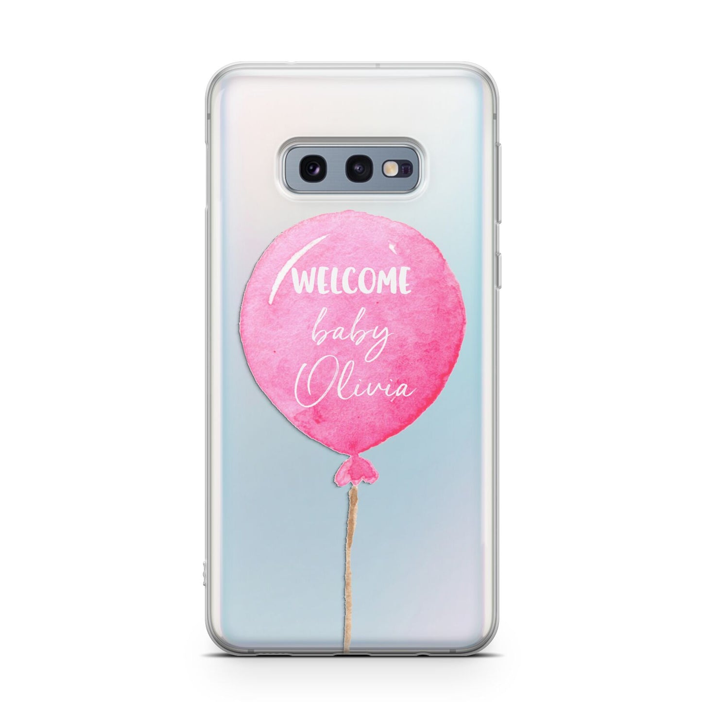 Welcome Baby Girl Balloon Samsung Galaxy S10E Case