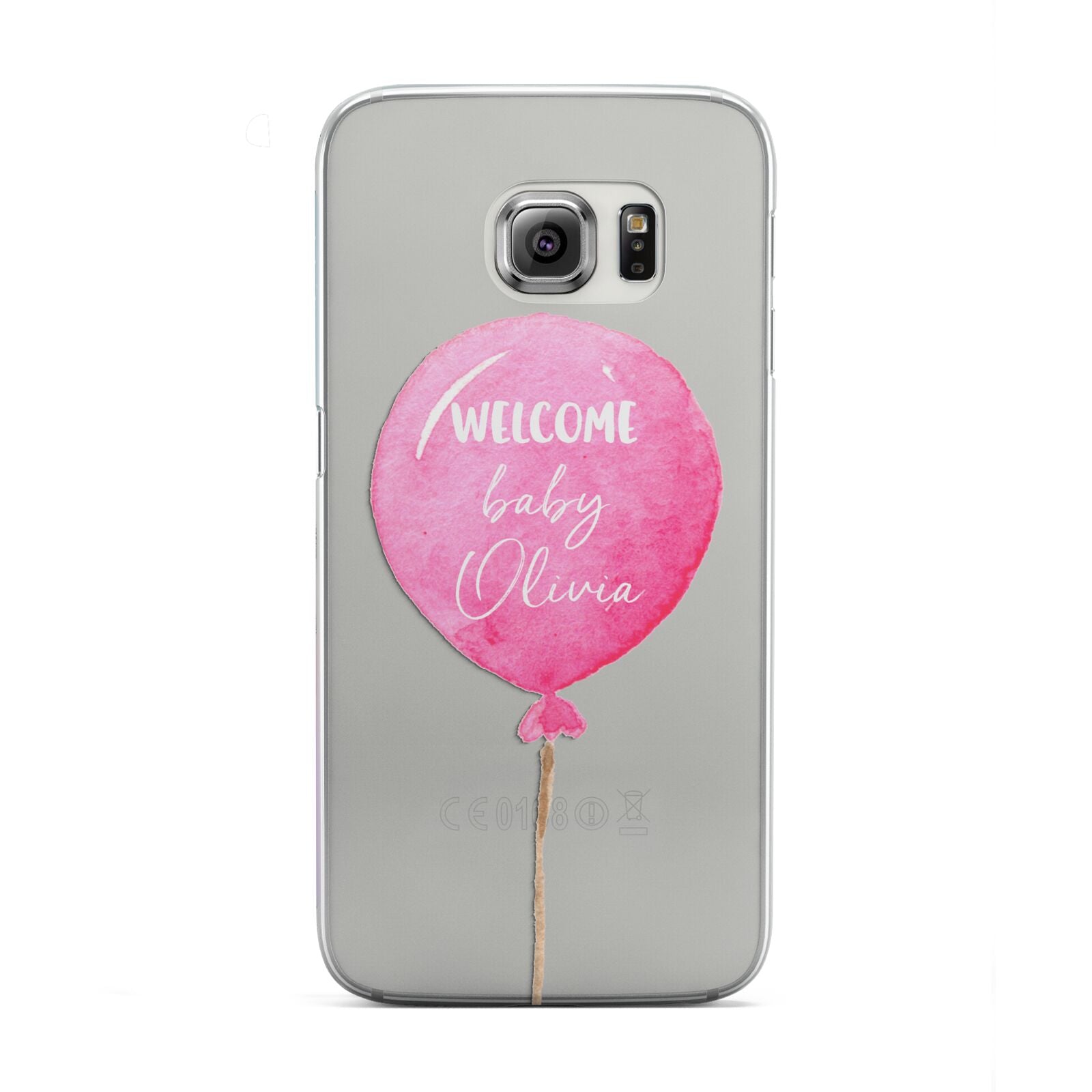 Welcome Baby Girl Balloon Samsung Galaxy S6 Edge Case