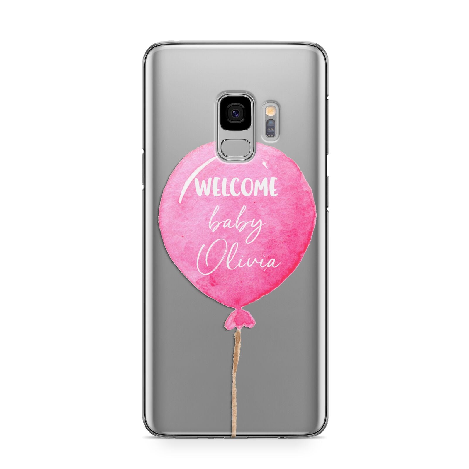 Welcome Baby Girl Balloon Samsung Galaxy S9 Case