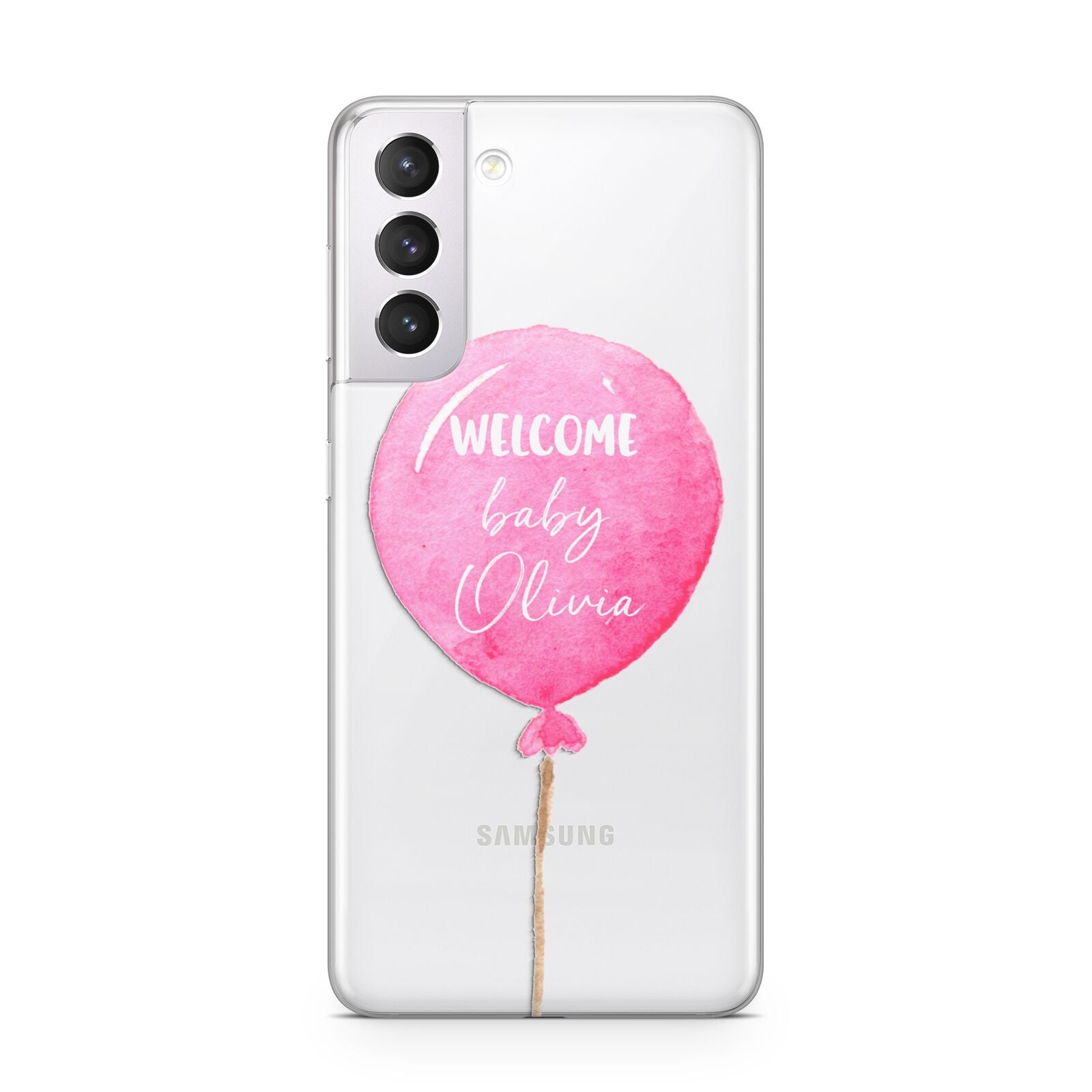 Welcome Baby Girl Balloon Samsung S21 Case