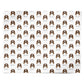 Welsh Springer Spaniel Icon with Name Personalised Wrapping Paper Alternative