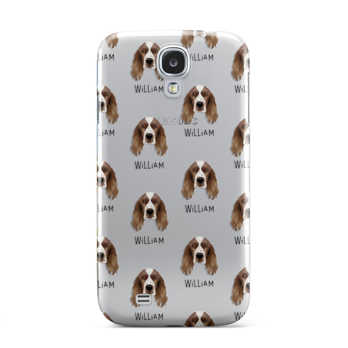 Welsh Springer Spaniel Icon with Name Samsung Galaxy S4 Case