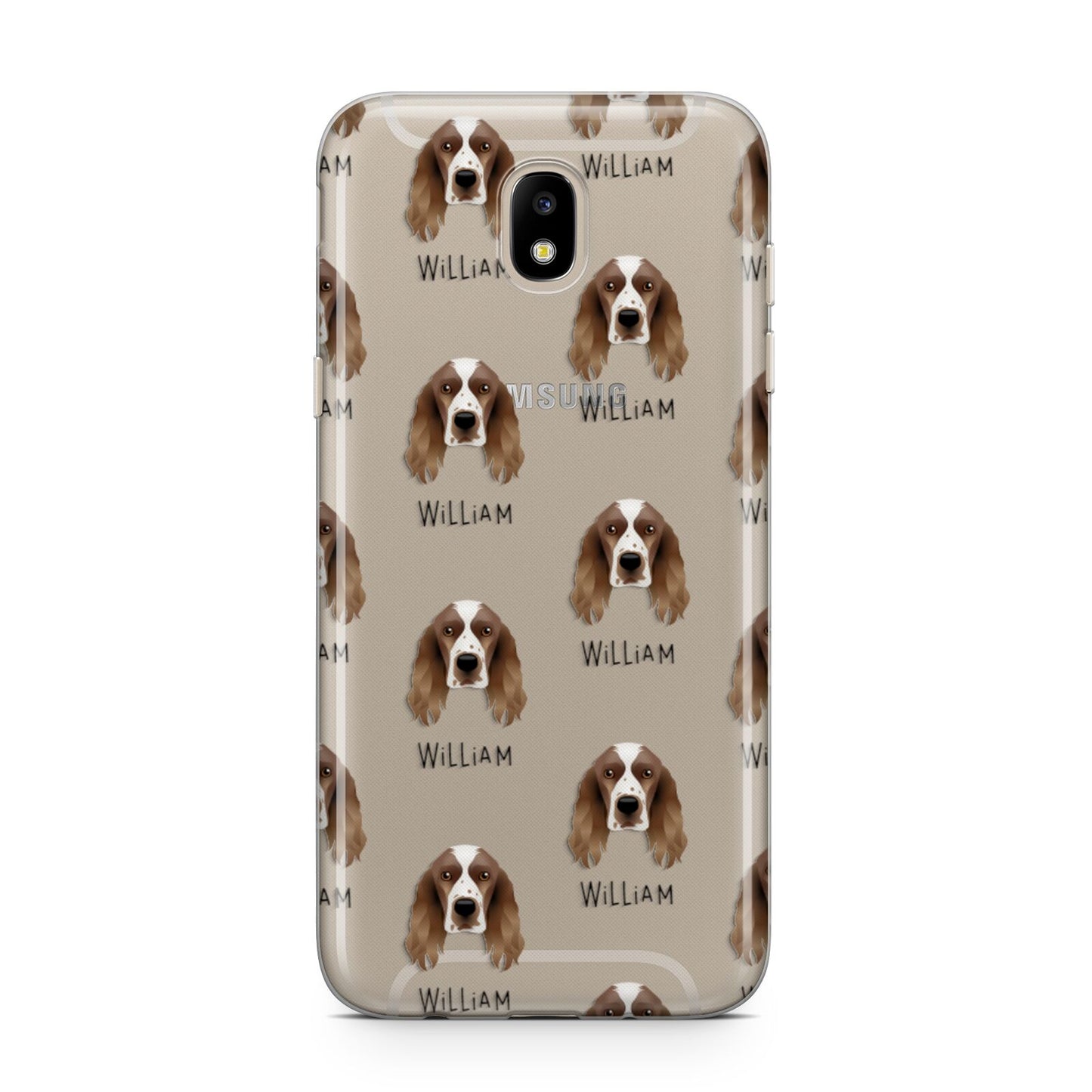 Welsh Springer Spaniel Icon with Name Samsung J5 2017 Case