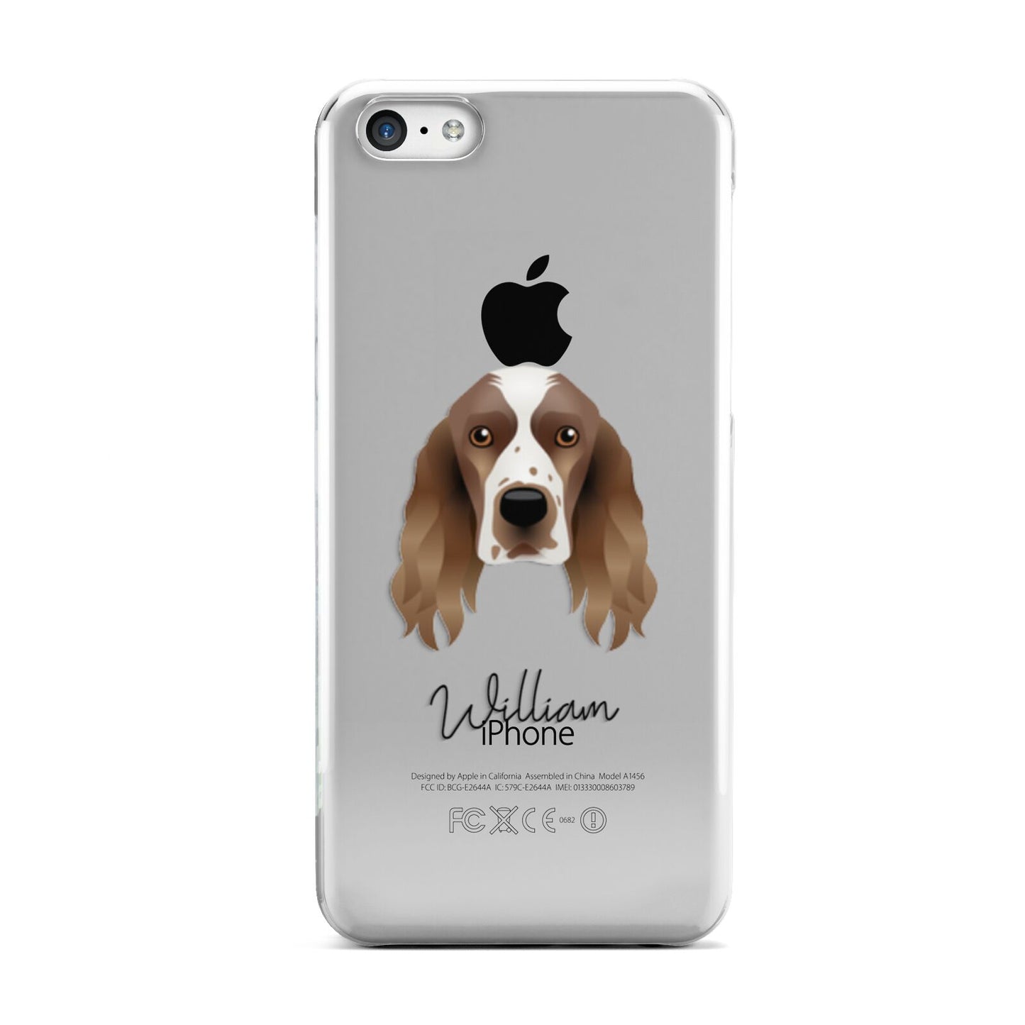 Welsh Springer Spaniel Personalised Apple iPhone 5c Case