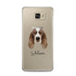 Welsh Springer Spaniel Personalised Samsung Galaxy A5 2016 Case on gold phone