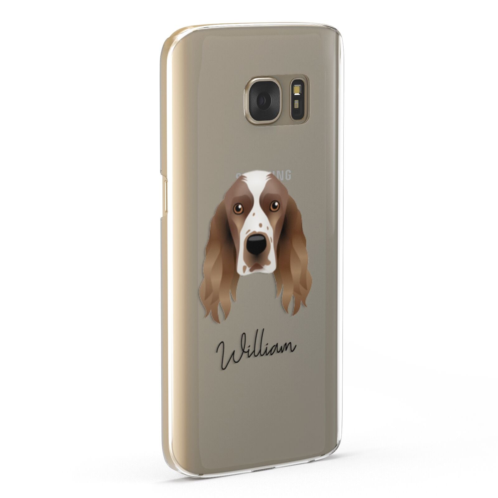 Welsh Springer Spaniel Personalised Samsung Galaxy Case Fourty Five Degrees