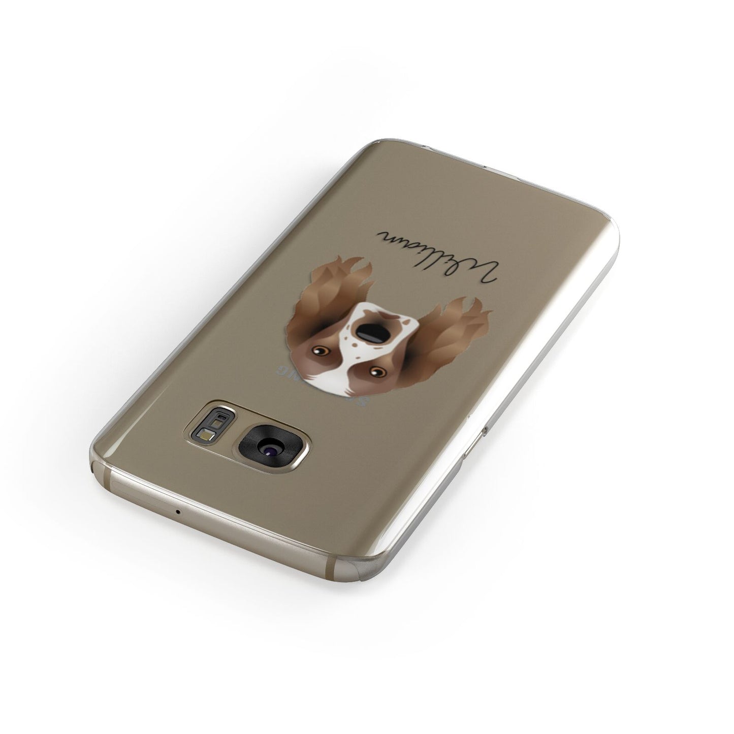 Welsh Springer Spaniel Personalised Samsung Galaxy Case Front Close Up