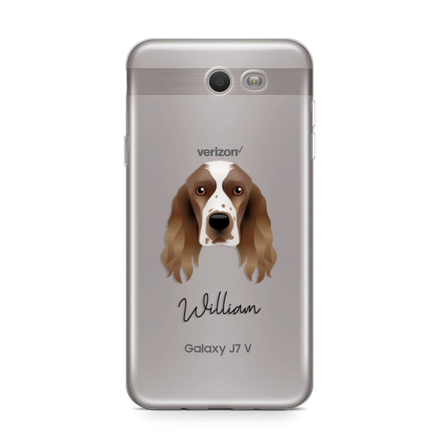 Welsh Springer Spaniel Personalised Samsung Galaxy J7 2017 Case