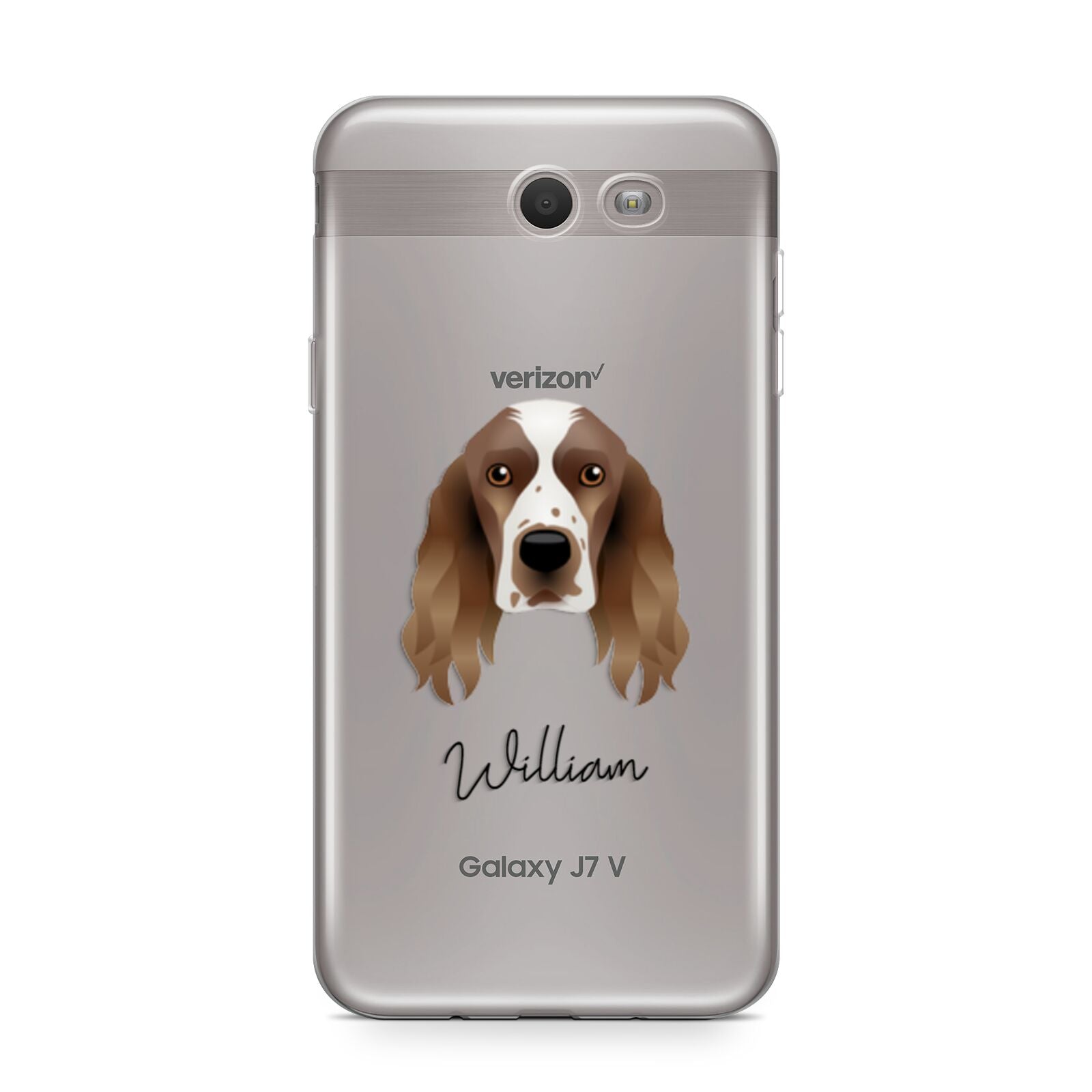 Welsh Springer Spaniel Personalised Samsung Galaxy J7 2017 Case