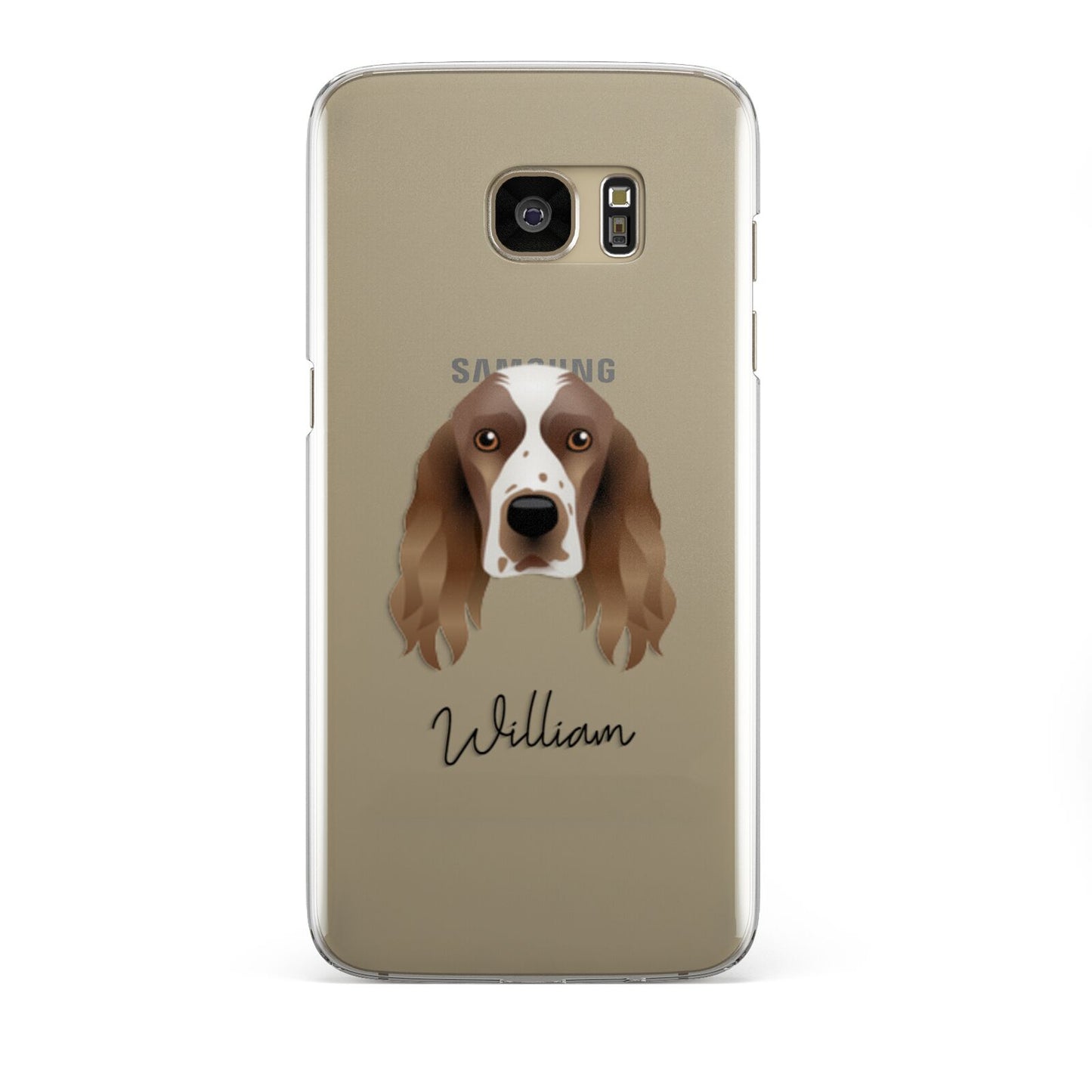 Welsh Springer Spaniel Personalised Samsung Galaxy S7 Edge Case