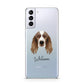 Welsh Springer Spaniel Personalised Samsung S21 Plus Phone Case