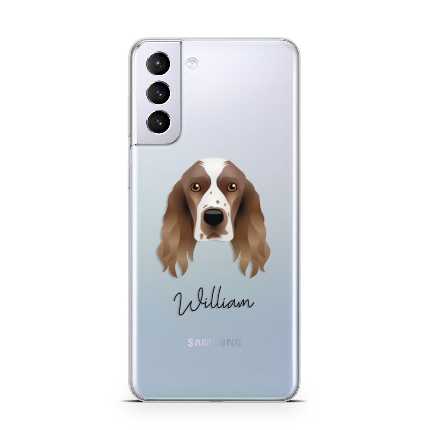 Welsh Springer Spaniel Personalised Samsung S21 Plus Phone Case