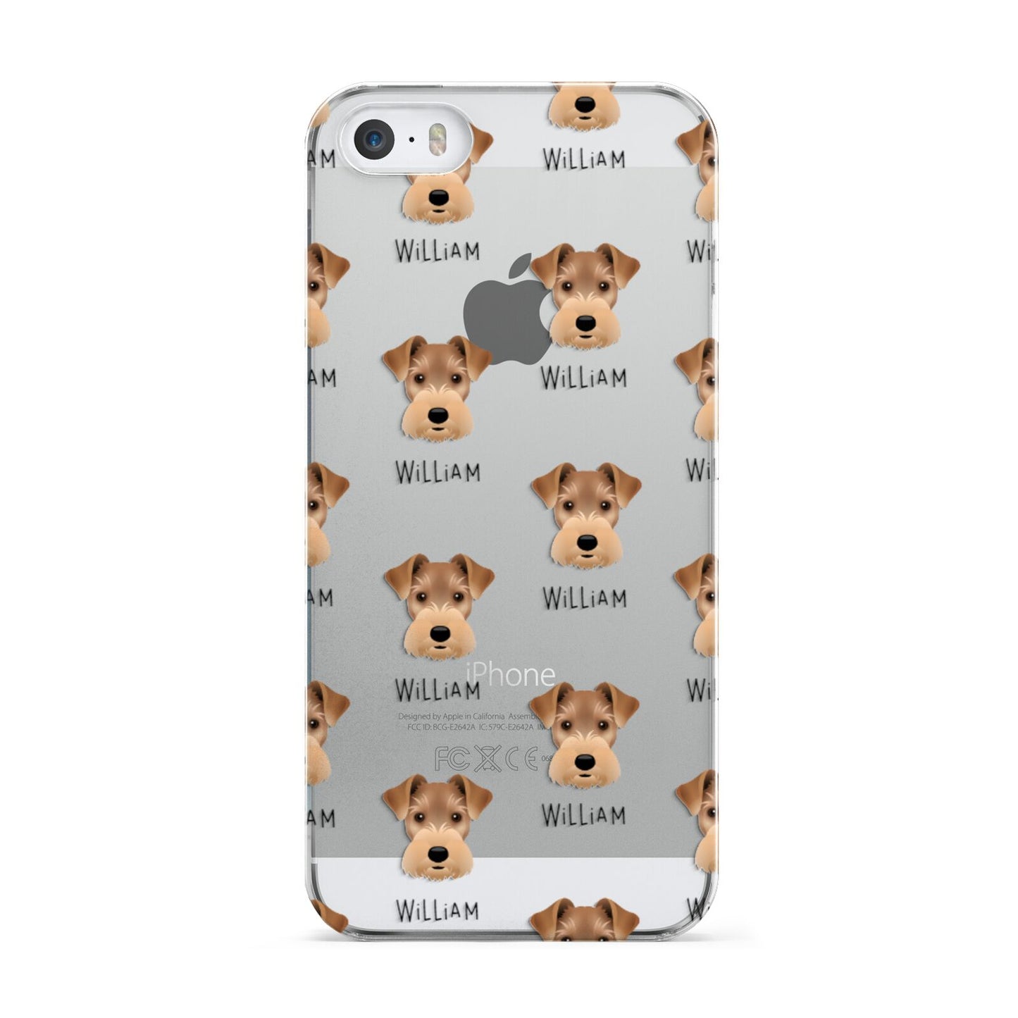 Welsh Terrier Icon with Name Apple iPhone 5 Case