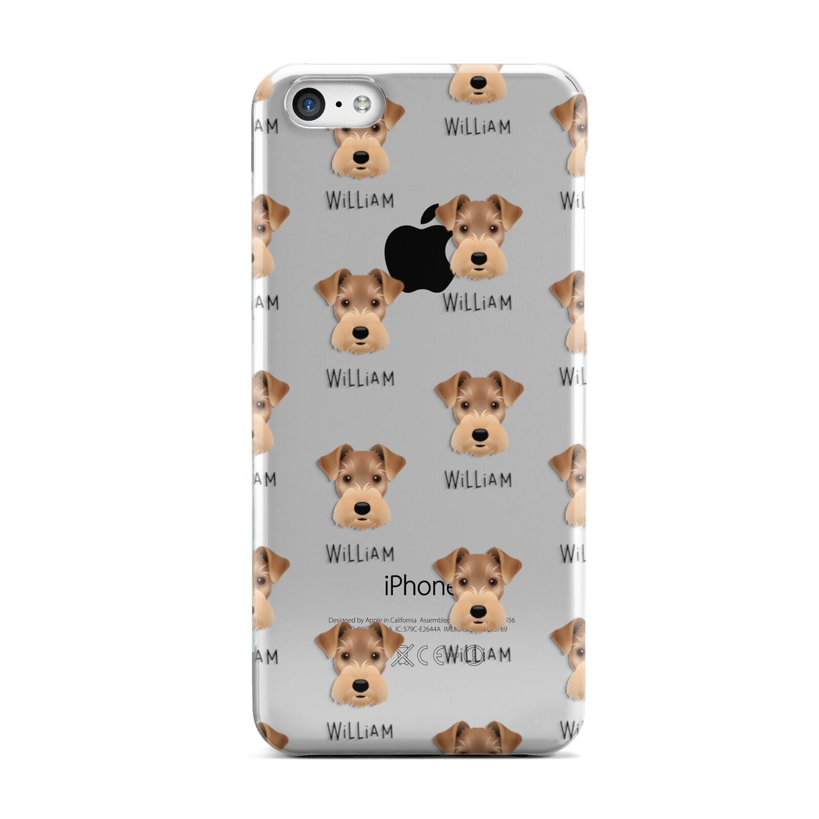 Welsh Terrier Icon with Name Apple iPhone 5c Case