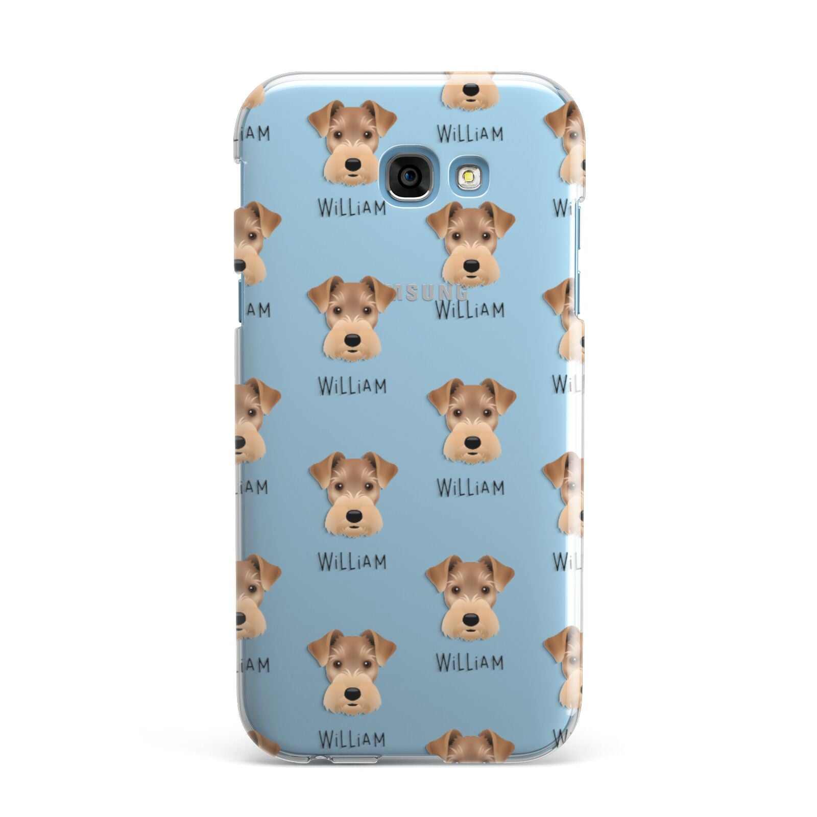 Welsh Terrier Icon with Name Samsung Galaxy A7 2017 Case