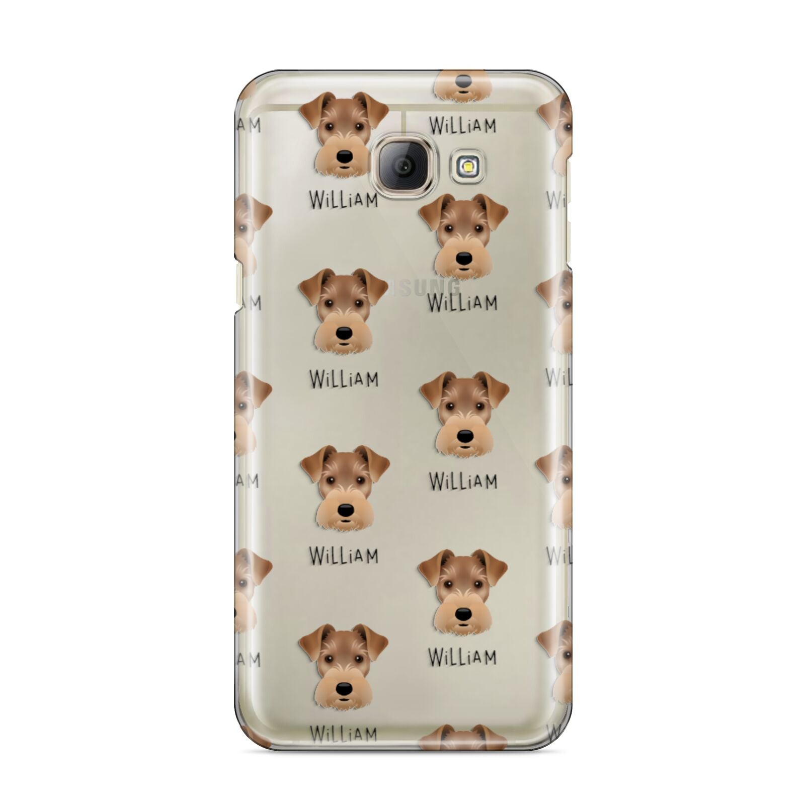 Welsh Terrier Icon with Name Samsung Galaxy A8 2016 Case