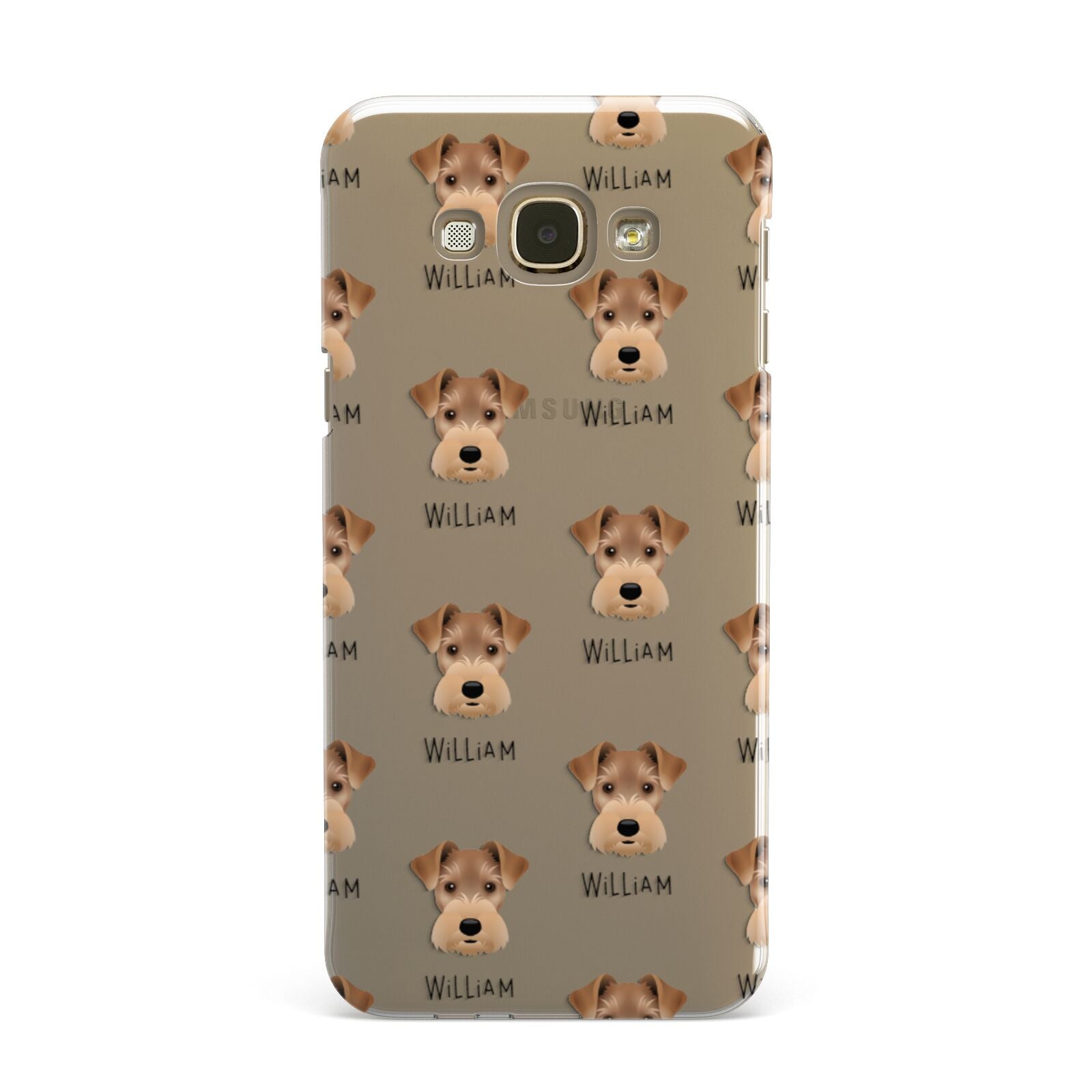 Welsh Terrier Icon with Name Samsung Galaxy A8 Case