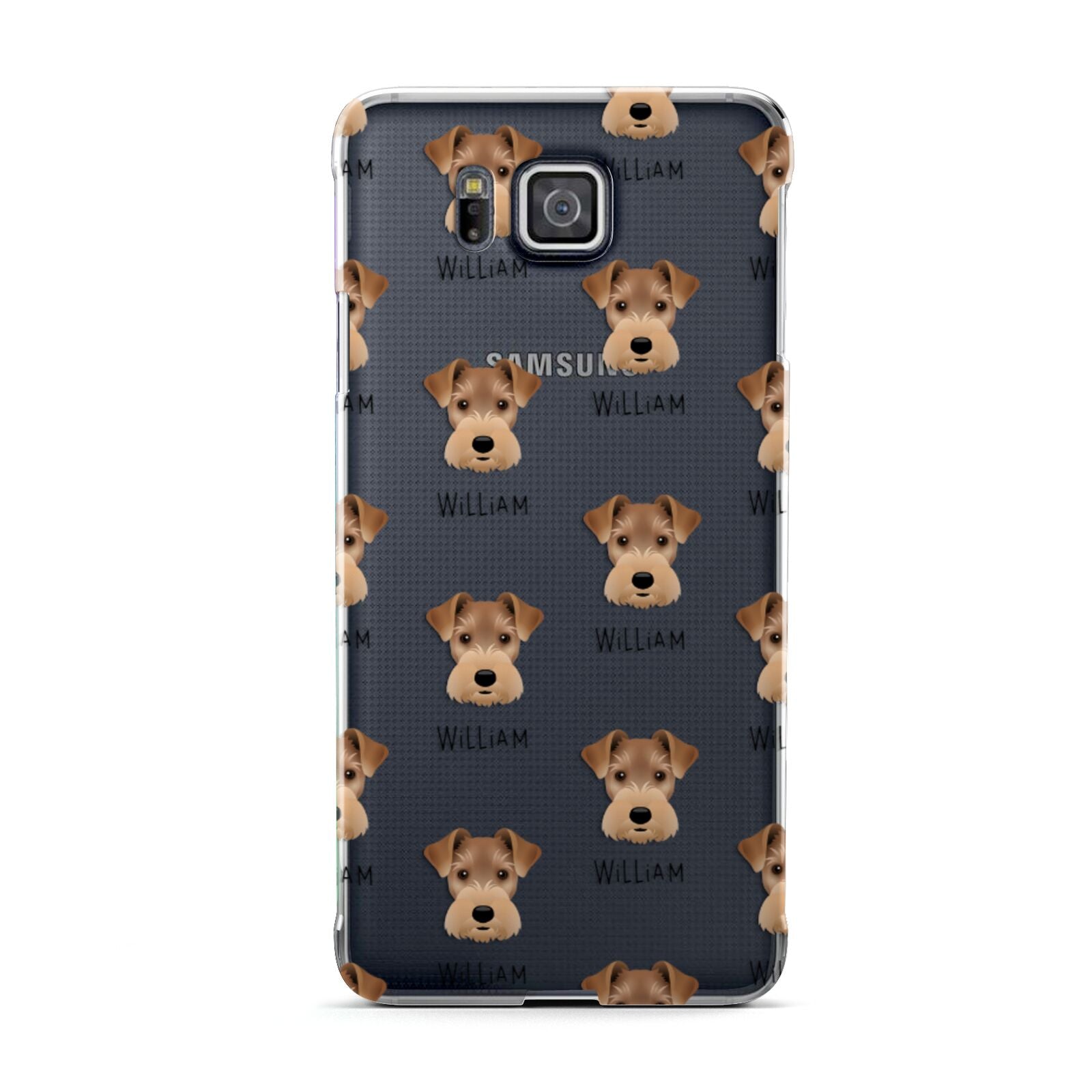 Welsh Terrier Icon with Name Samsung Galaxy Alpha Case