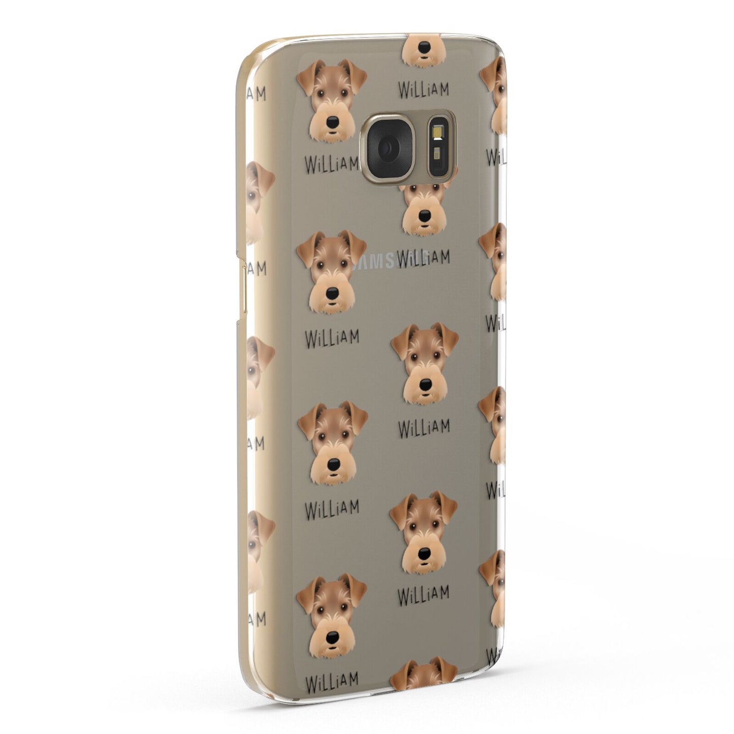 Welsh Terrier Icon with Name Samsung Galaxy Case Fourty Five Degrees