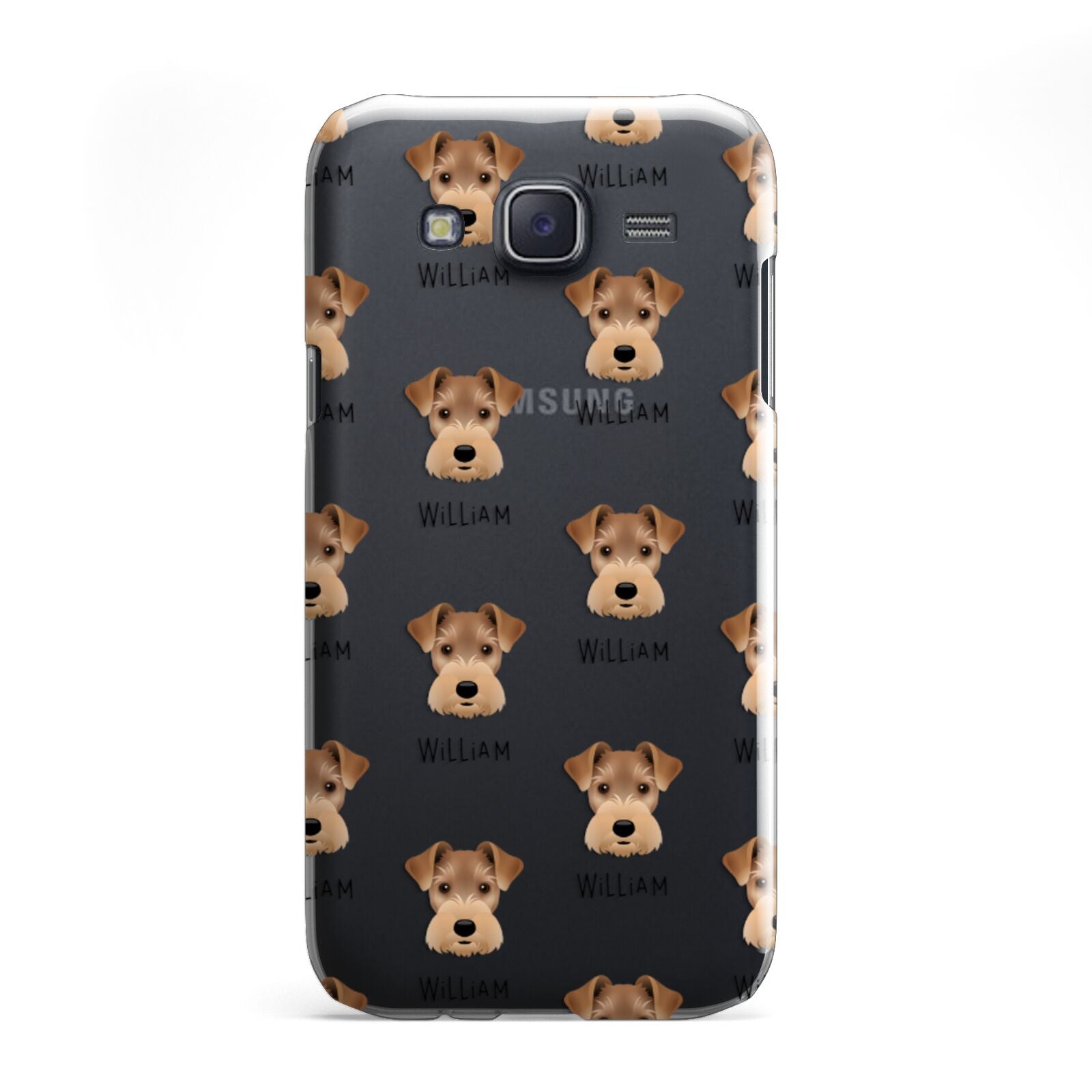 Welsh Terrier Icon with Name Samsung Galaxy J5 Case