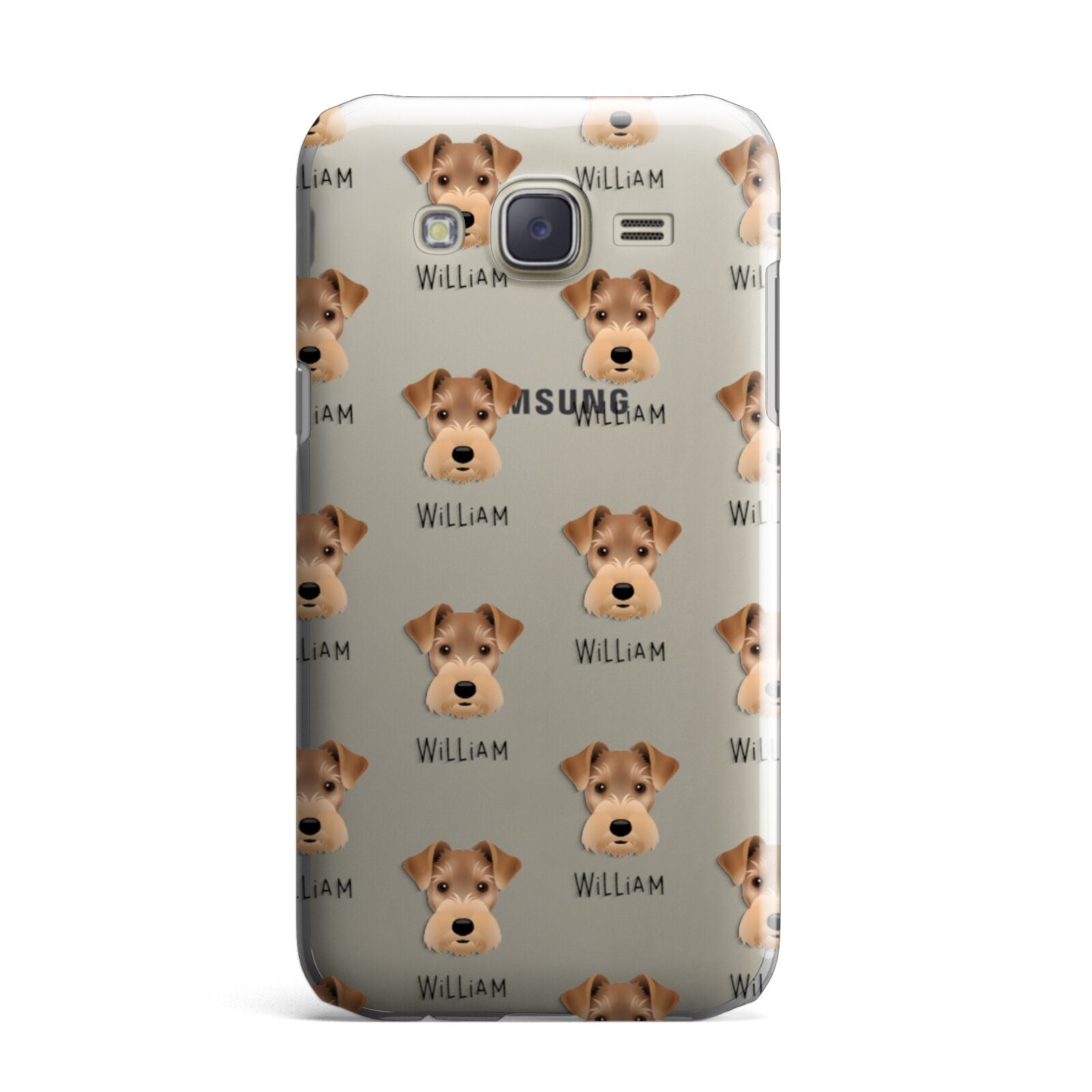 Welsh Terrier Icon with Name Samsung Galaxy J7 Case