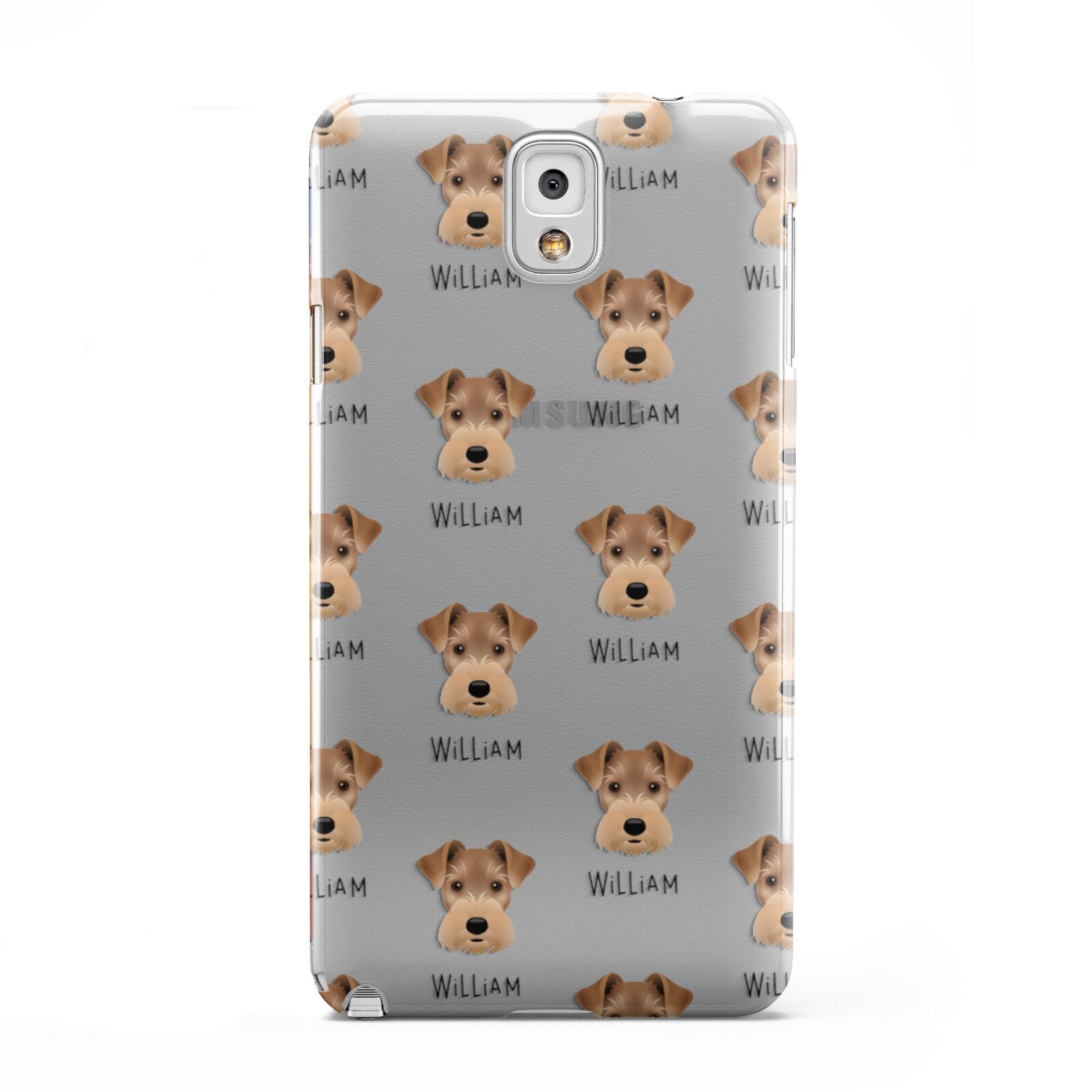 Welsh Terrier Icon with Name Samsung Galaxy Note 3 Case