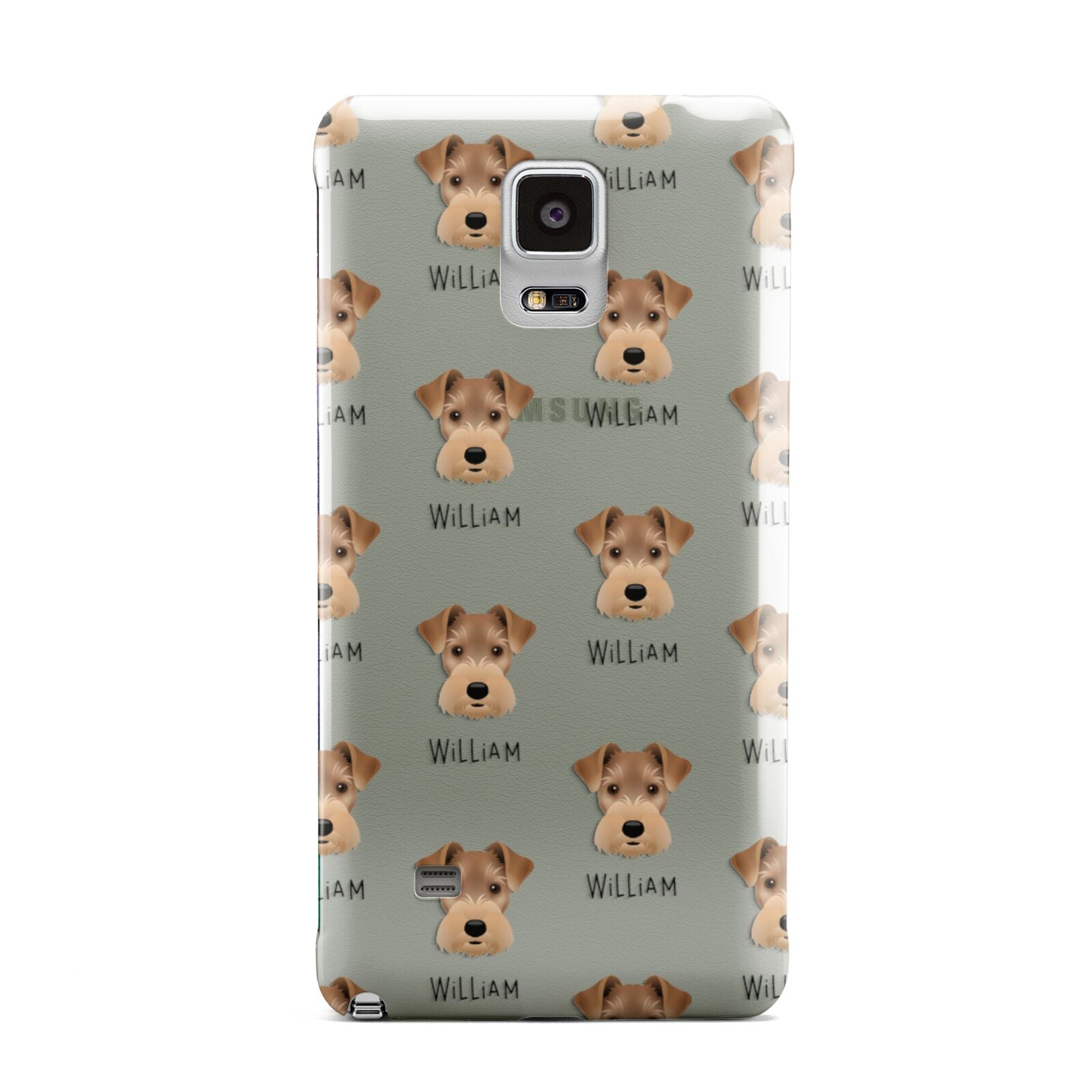 Welsh Terrier Icon with Name Samsung Galaxy Note 4 Case