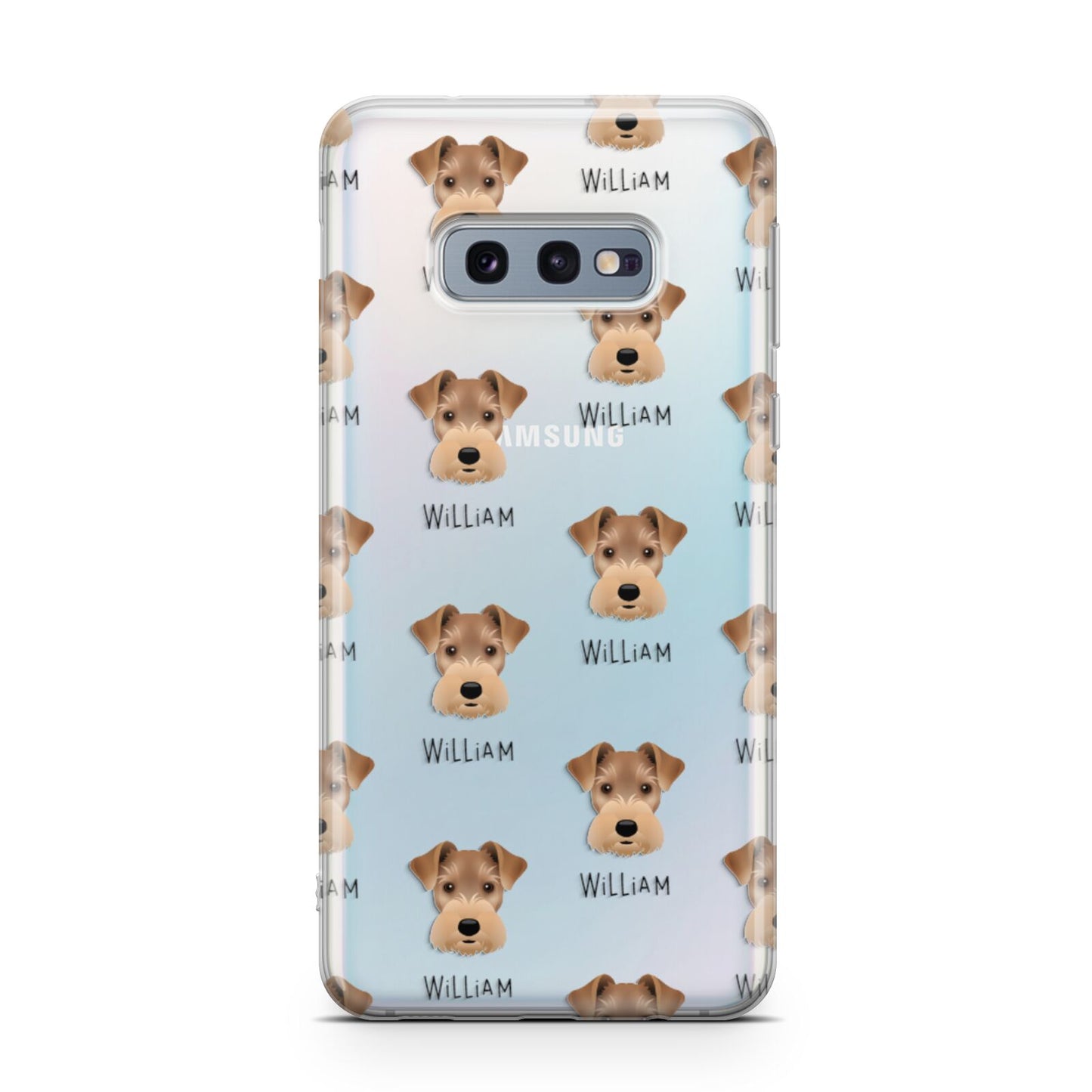 Welsh Terrier Icon with Name Samsung Galaxy S10E Case