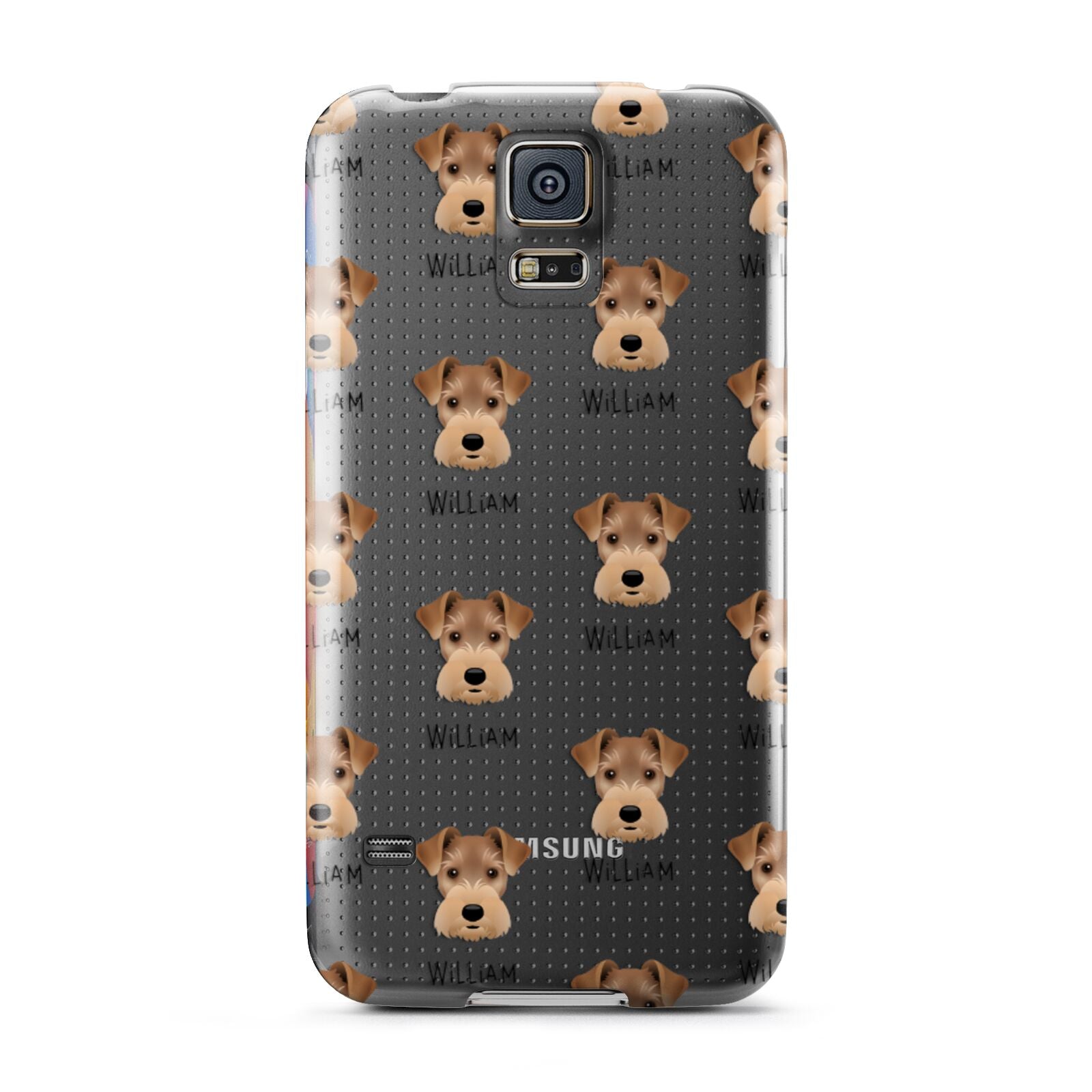 Welsh Terrier Icon with Name Samsung Galaxy S5 Case