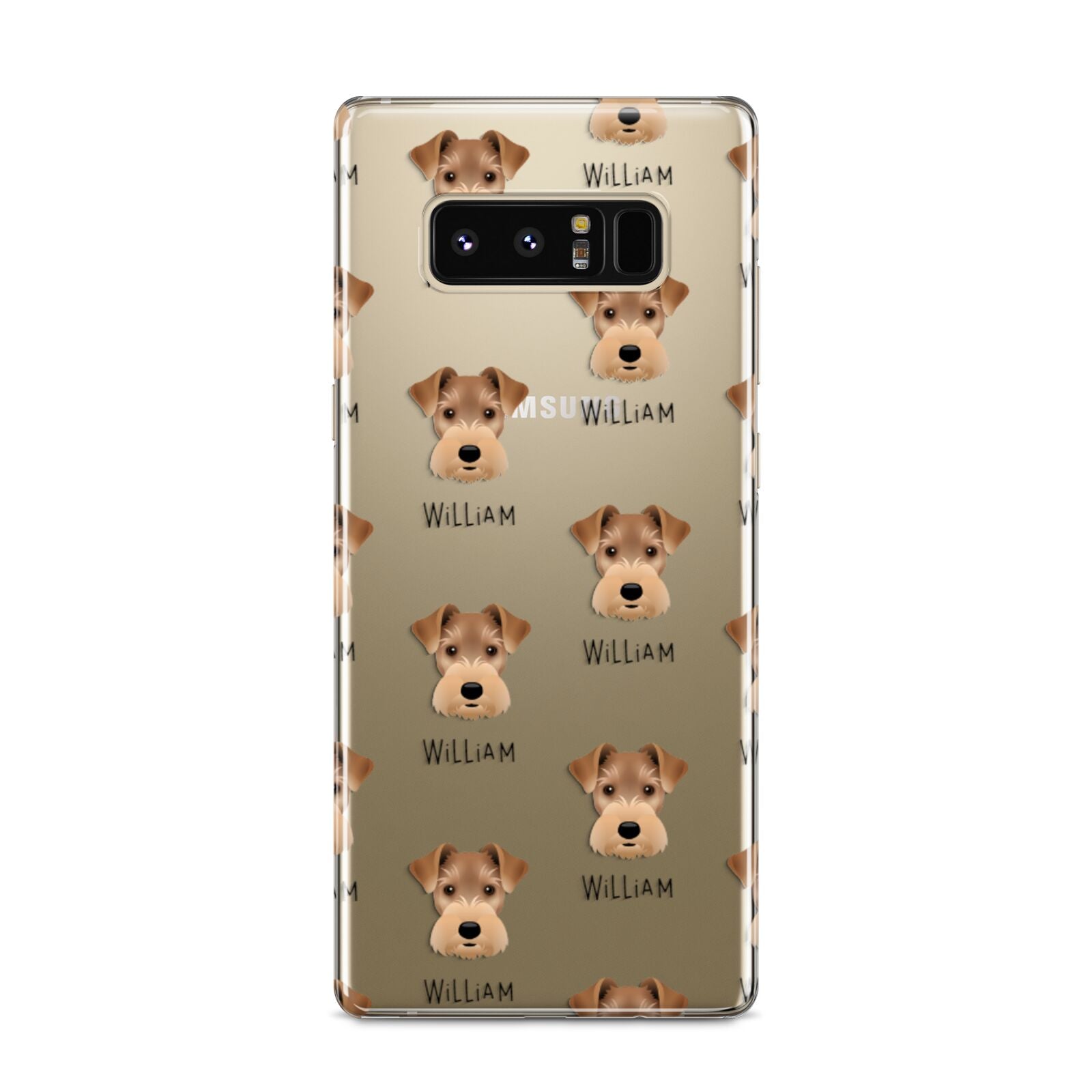 Welsh Terrier Icon with Name Samsung Galaxy S8 Case