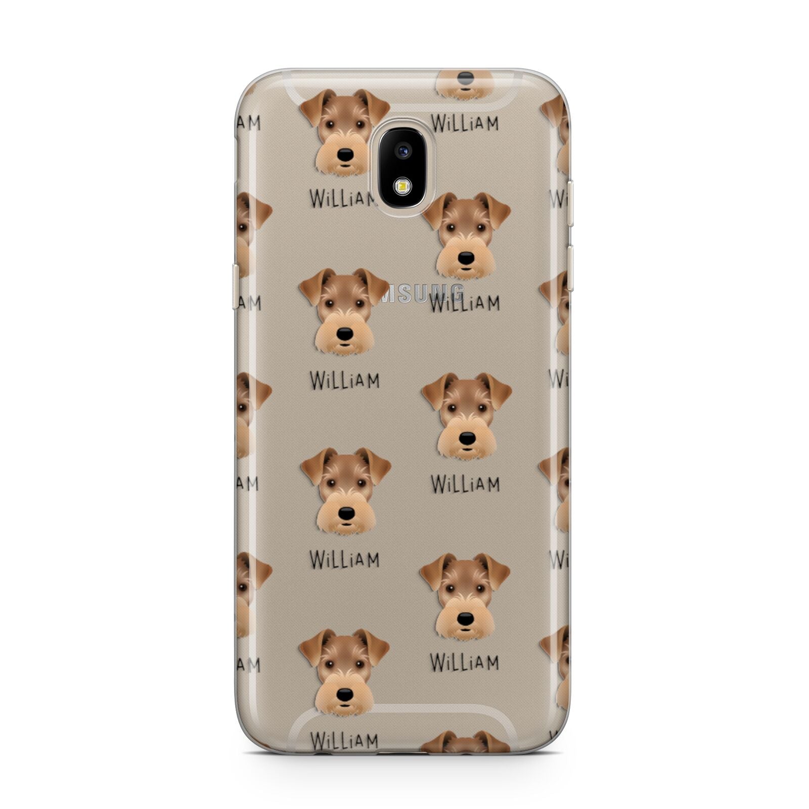 Welsh Terrier Icon with Name Samsung J5 2017 Case