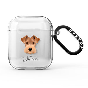 Welsh Terrier Personalised AirPods Case