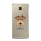 Welsh Terrier Personalised Samsung Galaxy A5 2016 Case on gold phone