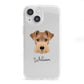 Welsh Terrier Personalised iPhone 13 Mini Clear Bumper Case