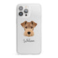 Welsh Terrier Personalised iPhone 13 Pro Max Clear Bumper Case