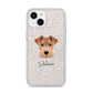 Welsh Terrier Personalised iPhone 14 Glitter Tough Case Starlight