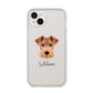Welsh Terrier Personalised iPhone 14 Plus Clear Tough Case Starlight