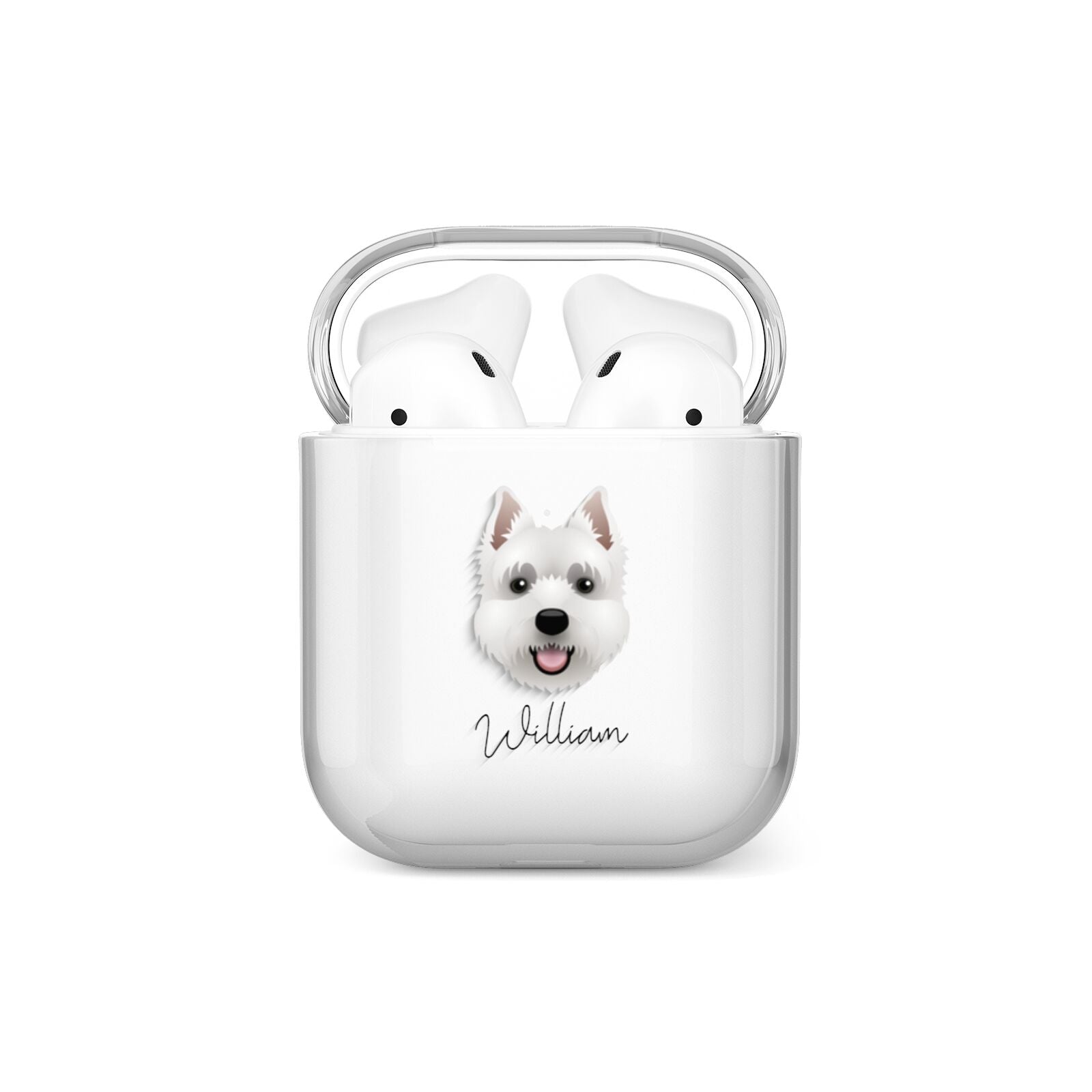 West Highland White Terrier Personalised AirPods Case