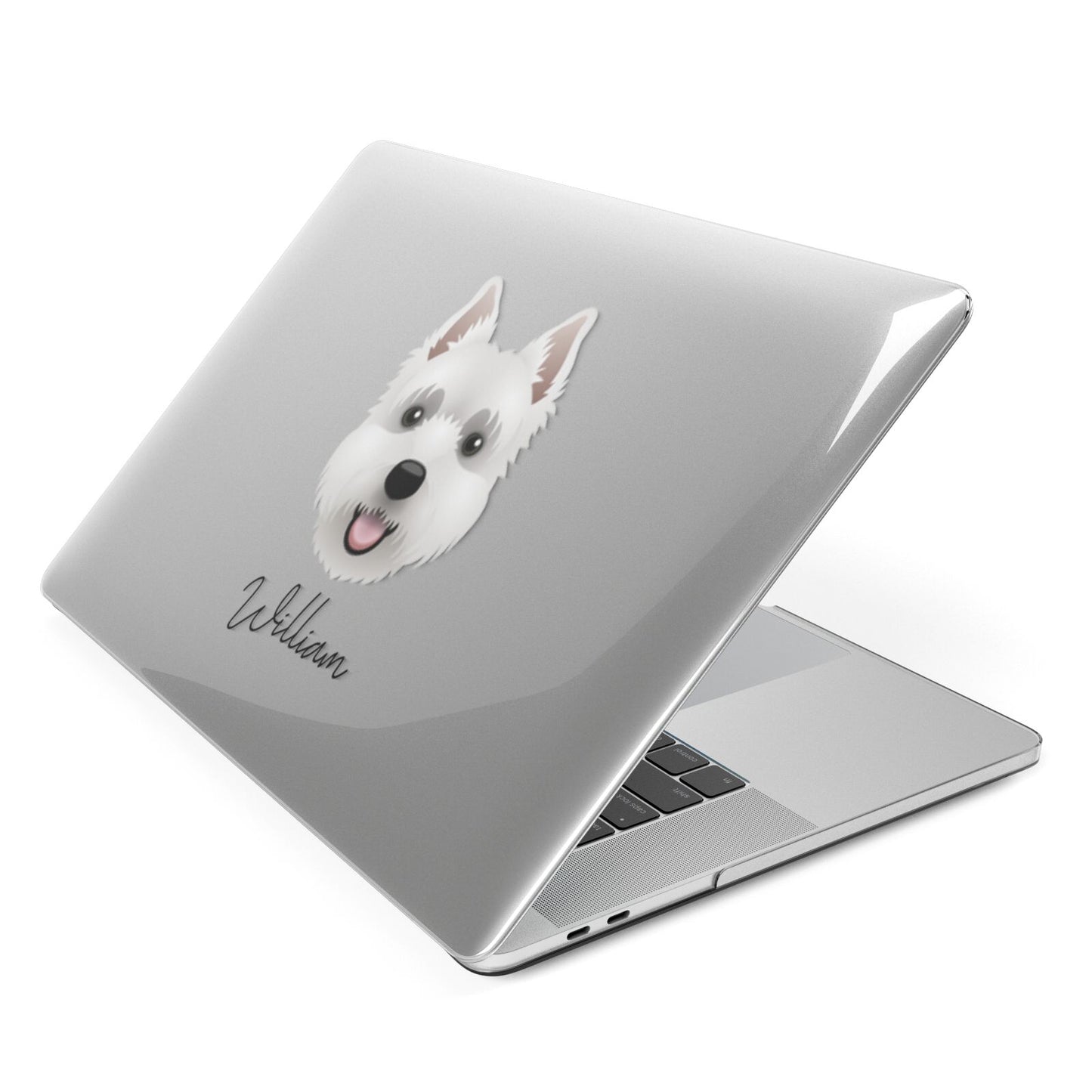 West Highland White Terrier Personalised Apple MacBook Case Side View