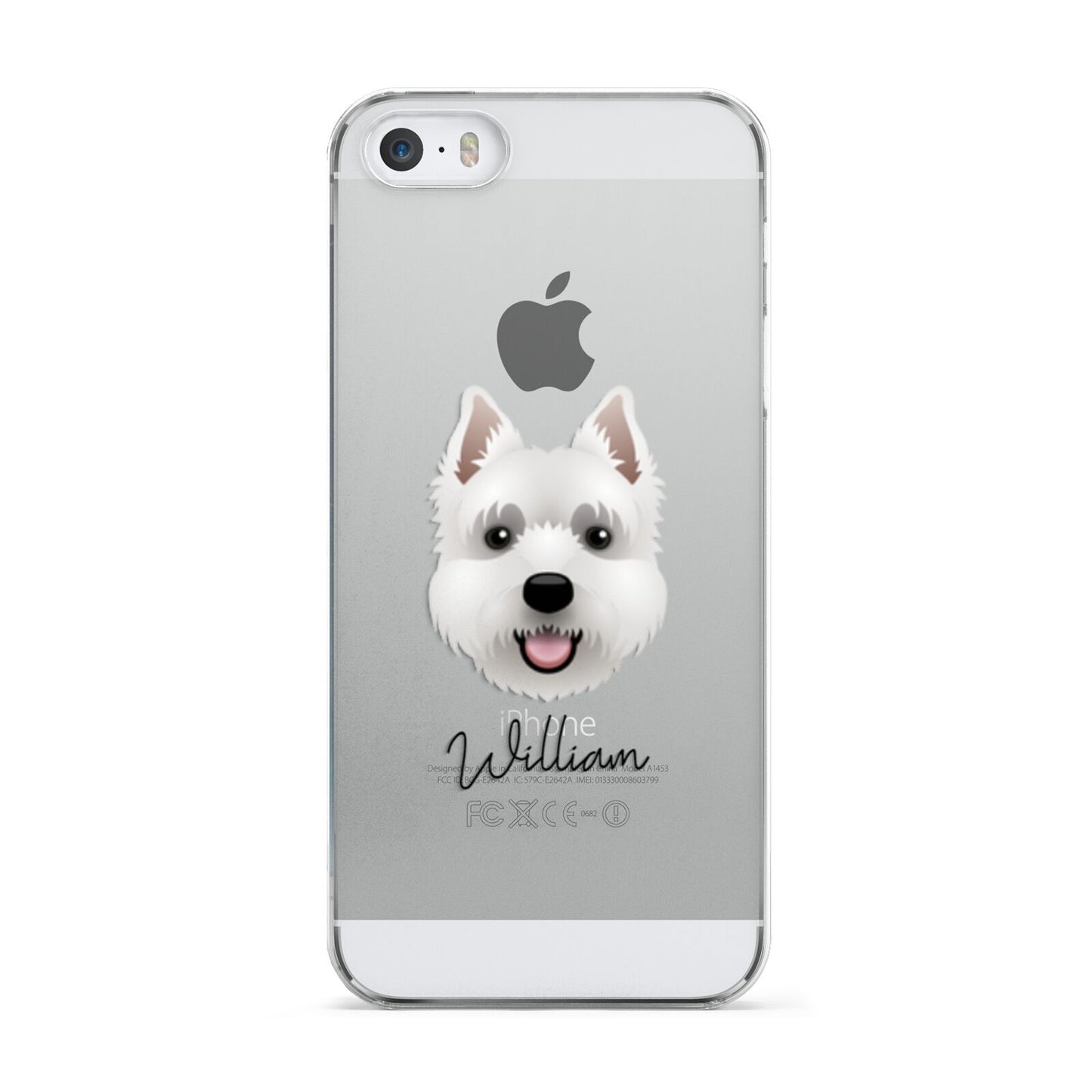 West Highland White Terrier Personalised Apple iPhone 5 Case