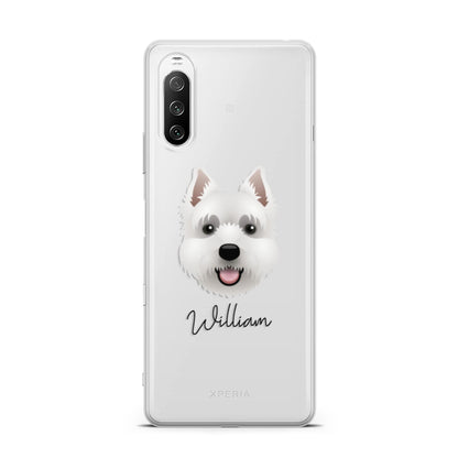 West Highland White Terrier Personalised Sony Xperia 10 III Case
