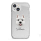 West Highland White Terrier Personalised iPhone 13 Mini TPU Impact Case with White Edges