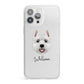 West Highland White Terrier Personalised iPhone 13 Pro Max Clear Bumper Case