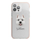 West Highland White Terrier Personalised iPhone 13 Pro Max TPU Impact Case with Pink Edges