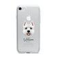 West Highland White Terrier Personalised iPhone 7 Bumper Case on Silver iPhone