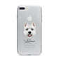 West Highland White Terrier Personalised iPhone 7 Plus Bumper Case on Silver iPhone