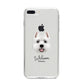 West Highland White Terrier Personalised iPhone 8 Plus Bumper Case on Silver iPhone